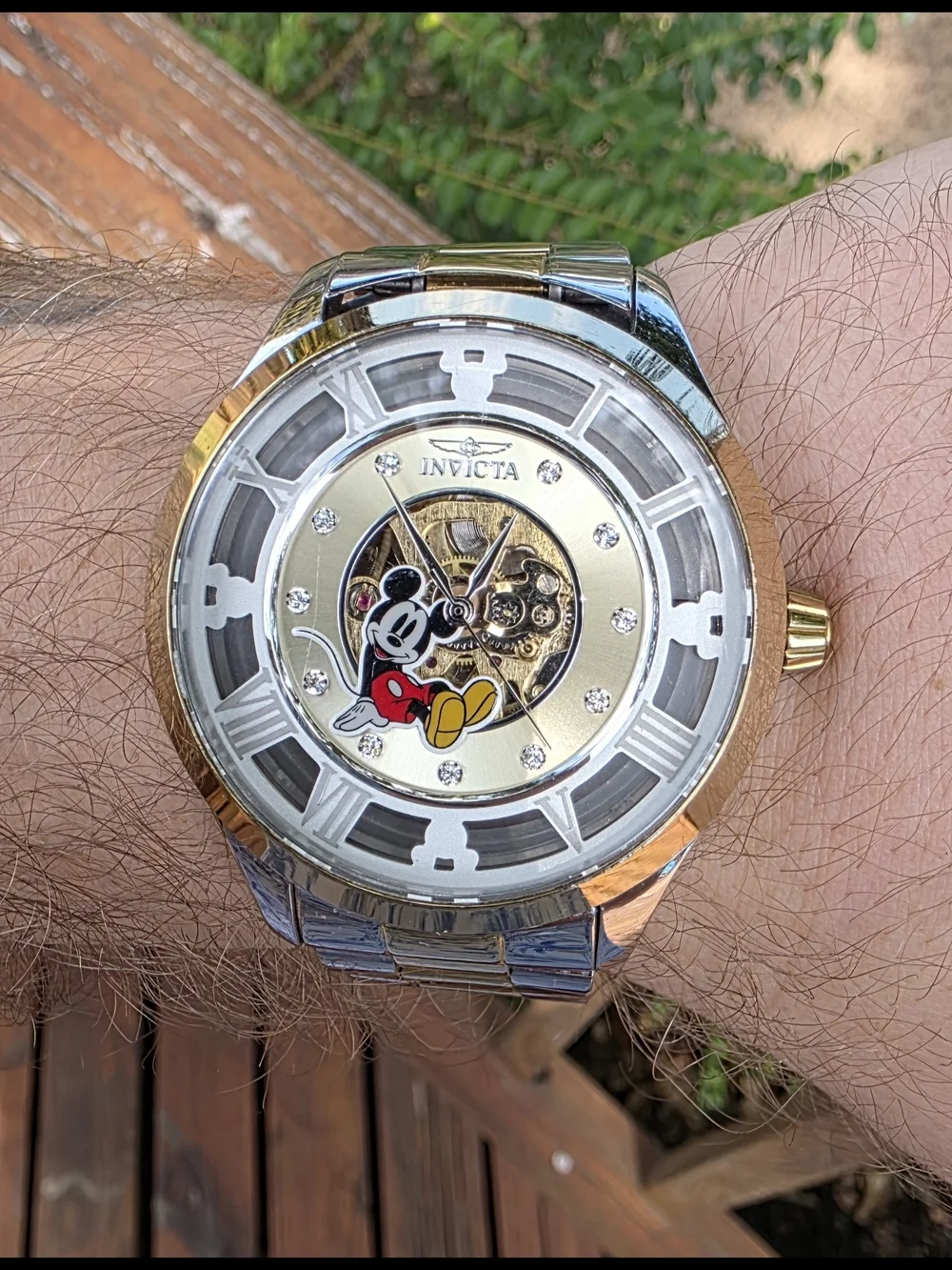 Invicta Disney Limited Edition Mickey Mouse Men's Watch Model 41365 Gold Silver